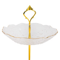 Блюдо 2-х ярусное "Белый гранат" (9058-025)