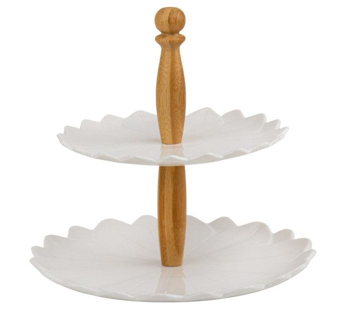 Блюдо 2-х ярусное "Кулинарный экстаз", 25 см (4004-015)