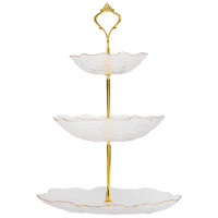 Блюдо 3-х ярусное "Белый гранат" (9058-026)