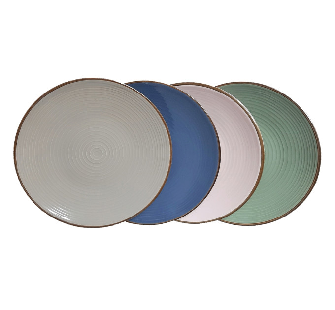 Кольорова тарілка (4 кольора), (комплект 4 шт) (005ALP)