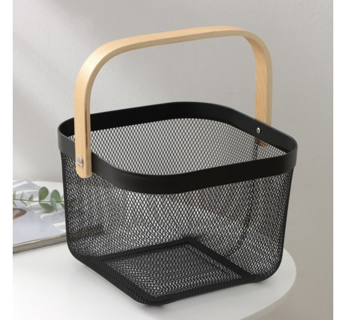 Корзина металлическая "Уютный оаза", 28*18 см (9061-009)