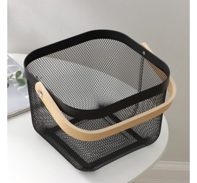 Корзина металлическая "Уютный оаза", 28*18 см (9061-009)