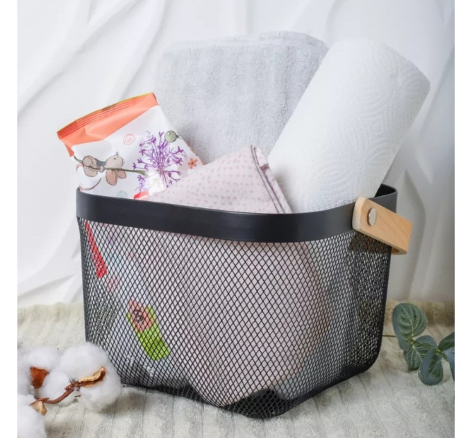 Корзина металлическая "Уютный оаза", 28*18 см (9061-009)