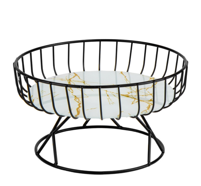 Фруктовница "Мрамор", 22,5*12,5 см (9063-003)