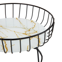 Фруктовница "Мрамор", 22,5*12,5 см (9063-003)