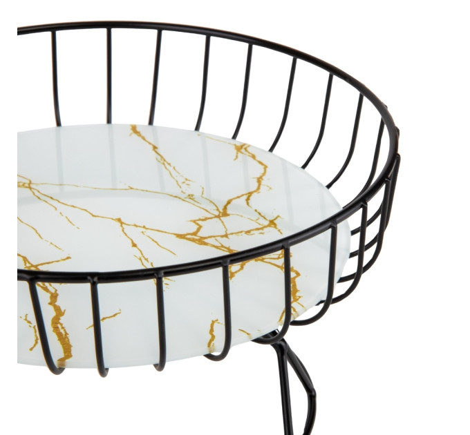 Фруктовница "Мрамор", 22,5*12,5 см (9063-003)