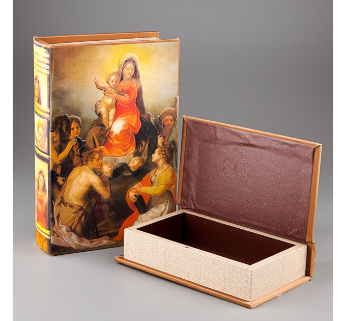 Книга-шкатулка "Мария с Иисусом" (18*7*27 см) (0941KSH)