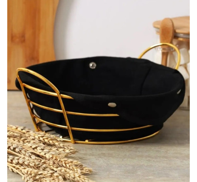 Хлебница металлическая "Благоухающая сдоба", 26*11,5 см (9061-001)