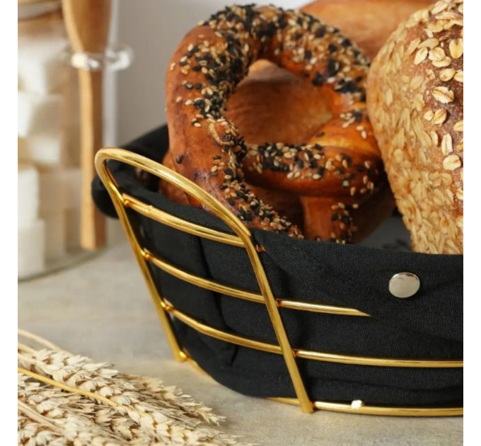 Хлебница металлическая "Благоухающая сдоба", 26*11,5 см (9061-001)