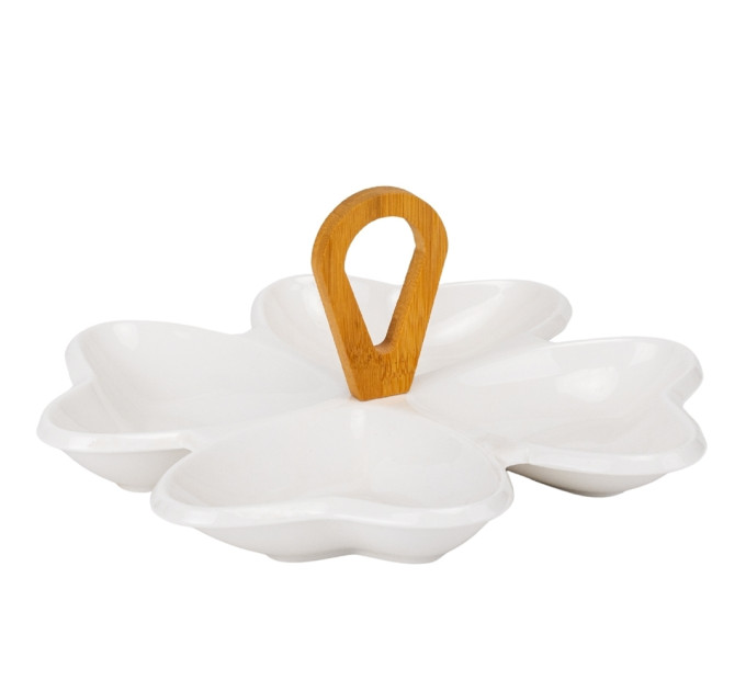 Набор пиал на бамбуковой подставке "Светлые сердца", 27 см (9184-018)