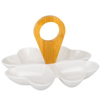 Набор пиал на бамбуковой подставке "Светлые сердца", 22 см (9184-015)