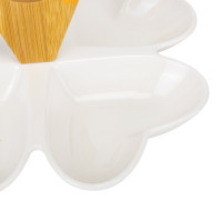 Набор пиал на бамбуковой подставке "Светлые сердца", 22 см (9184-015)