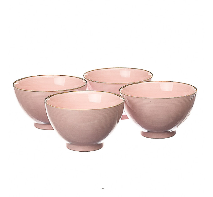 Набор из 4 пиалов. Розовый (004ALP/pink)