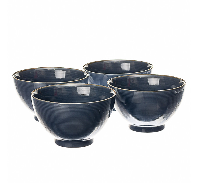 Набор из 4 пиалов. Синий (004ALP/blue)