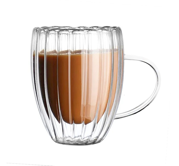 Стакан с двойными стенками и ручкой "Fresh", 350 мл (9142-031)