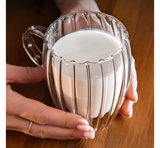 Стакан с двойными стенками и ручкой "Fresh", 350 мл (9142-031)