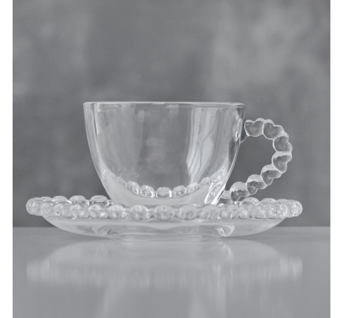 Чашка з блюдцем "Серце" (9145-006)