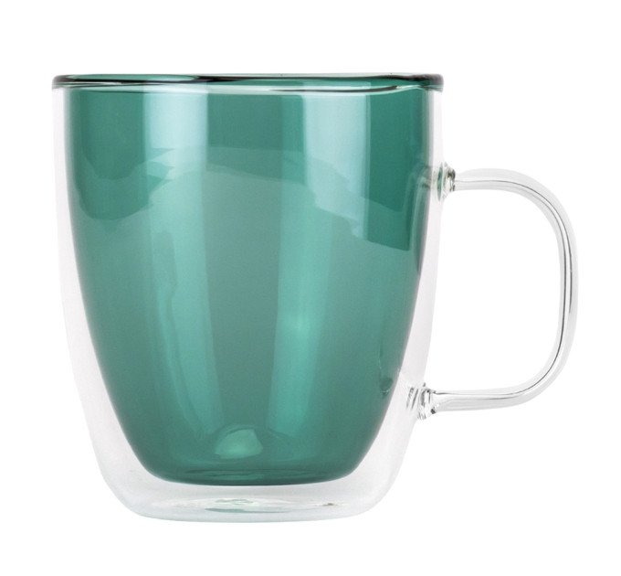 Склянка з подвійними стінками та ручкою "Калейдоскоп", 400 мл * Рандомний вибір дизайну (9095-004)