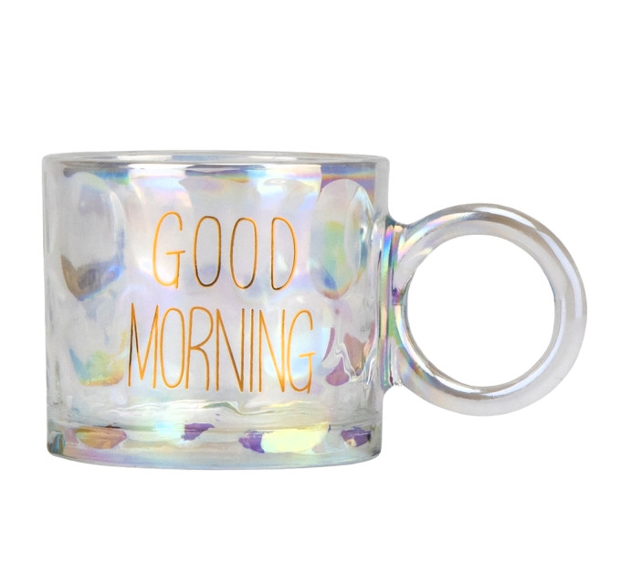 Кружка "Доброе утро", прозрачная, 270 мл (9106-007)