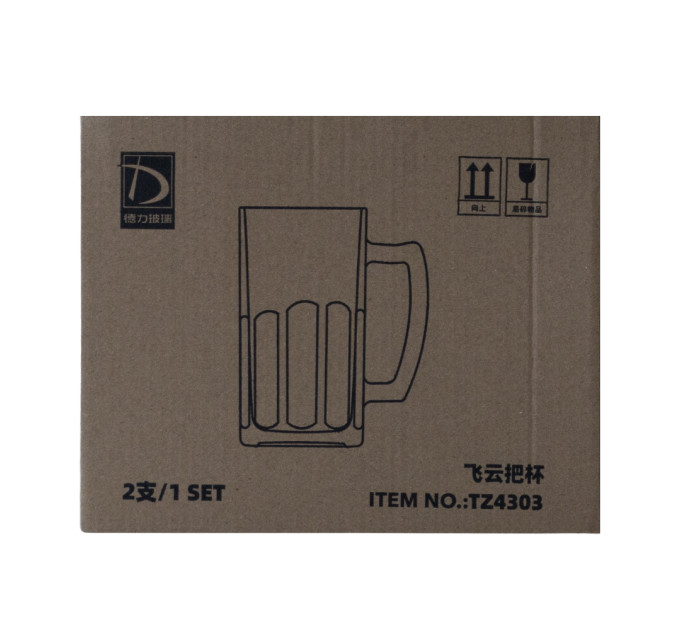 Пивной бокал "Идеальный Глоток", (комплект 2 шт) 600 мл (TZ4303)