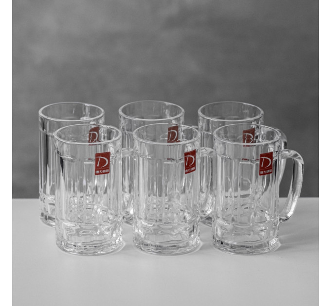 Пивной бокал "Время Расслабления", (комплект 6 шт) 410 мл (TZ2738)