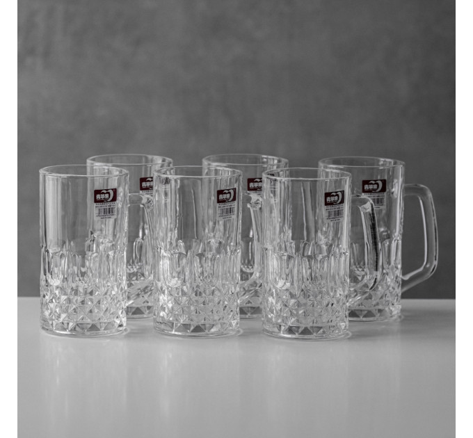Пивной бокал "Глоток Свободы", (комплект 6 шт) 600 мл (ZB03-500)