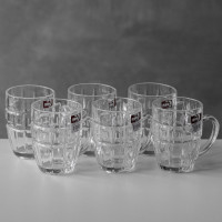 Пивной бокал "Настоящее Удовольствие", (комплект 6 шт) 390 мл (ZB06-300C)