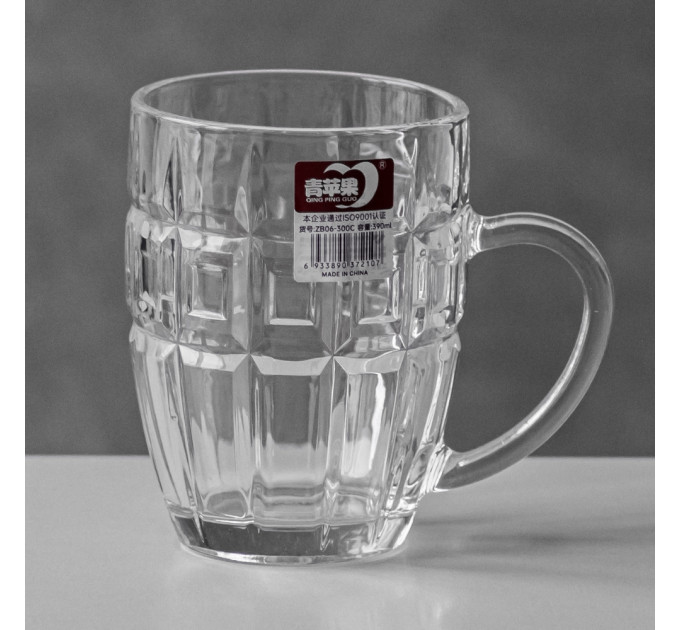 Пивной бокал "Настоящее Удовольствие", (комплект 6 шт) 390 мл (ZB06-300C)