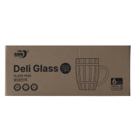 Пивной бокал "Настоящее Удовольствие", (комплект 6 шт) 390 мл (ZB06-300C)