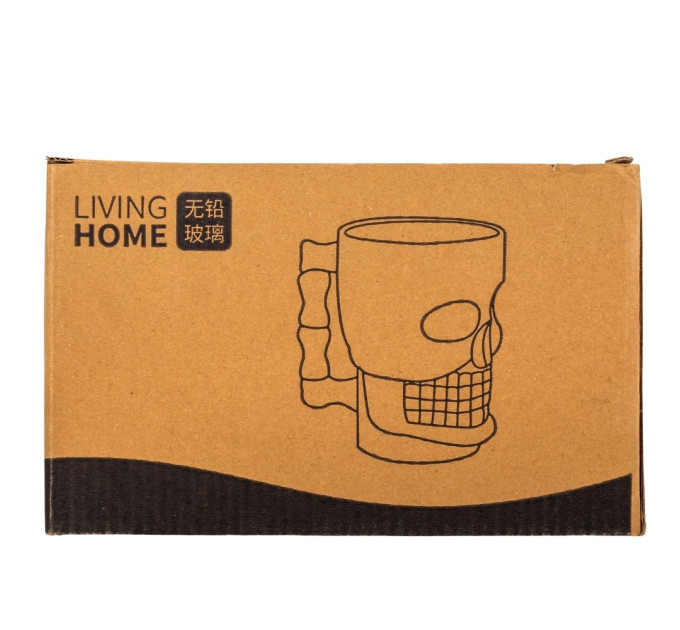 Келих для пива "Череп", (комплект 2 шт) 490 мл (9176-003)