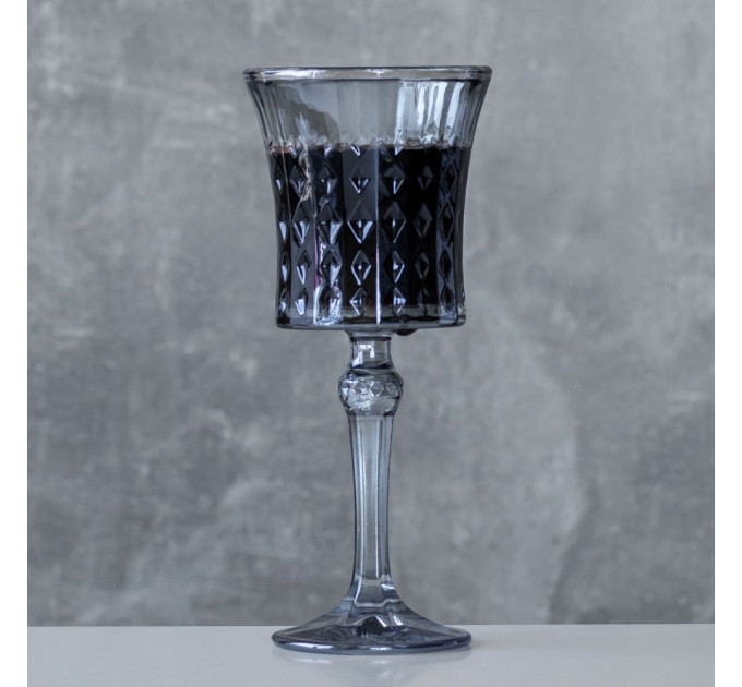 Бокал "Сомелье", серо-голубой, (комплект 6 шт) 250 мл (9102-005)