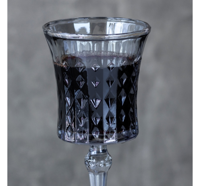 Бокал "Сомелье", серо-голубой, (комплект 6 шт) 250 мл (9102-005)