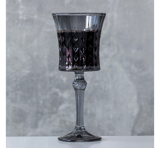 Бокал "Сомелье", серый, (комплект 6 шт) 250 мл (9102-004)