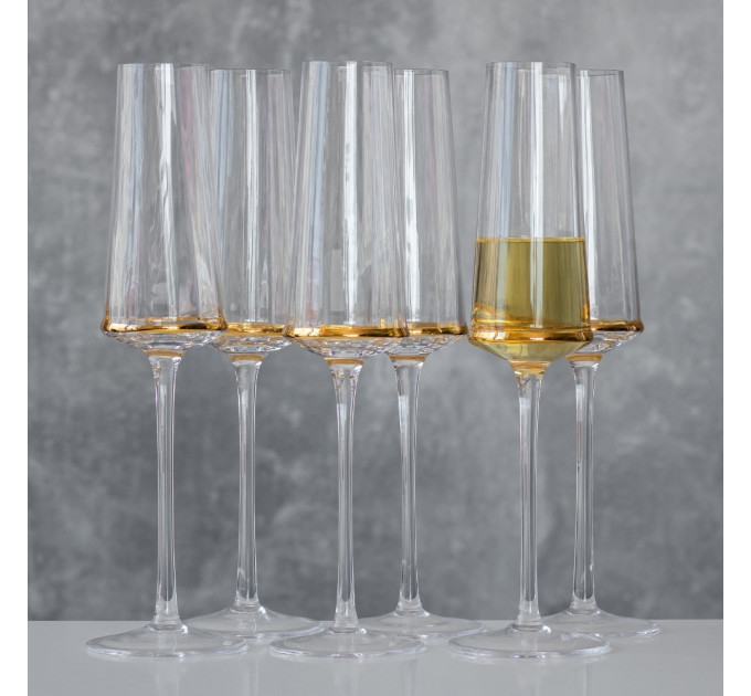 Бокал "Золотые воспоминания", (комплект 6 шт) 200 мл (9118-008)