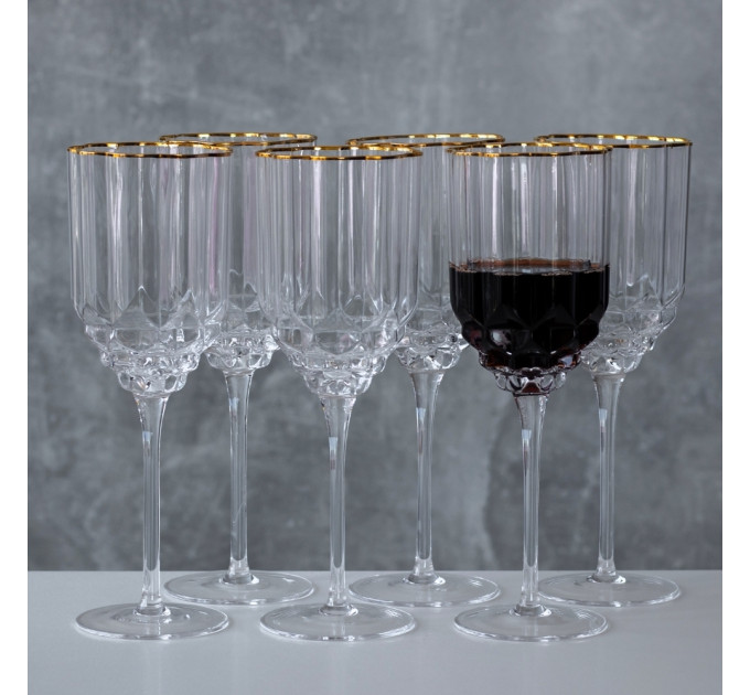 Келих "Золота лоза", (комплект 6 шт) 380 мл (9118-006)