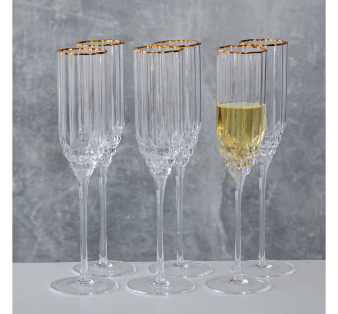 Бокал "Золотые сутки", (комплект 6 шт) 200 мл (9118-005)