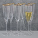 Бокал "Золотая гармония", (комплект 6 шт) 220 мл (9118-001)
