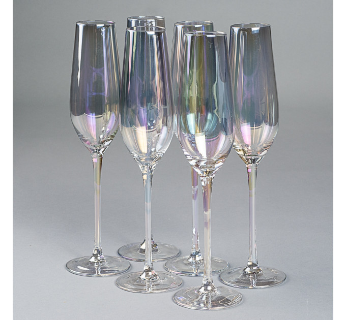 Бокал для шампанского "Флюорит", (комплект 6 шт) 200мл. (8507-014)