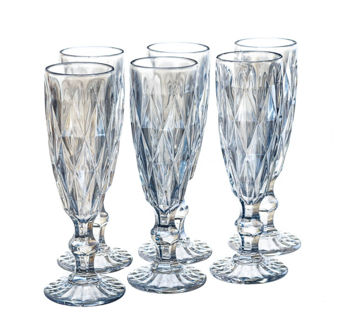 Бокал для шампанского "Александрит", (комплект 6 шт) (8215-016)