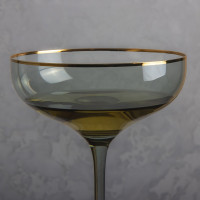 Бокал "Шампань", (комплект 2 шт) изумрудный, 400 мл (9056-002)