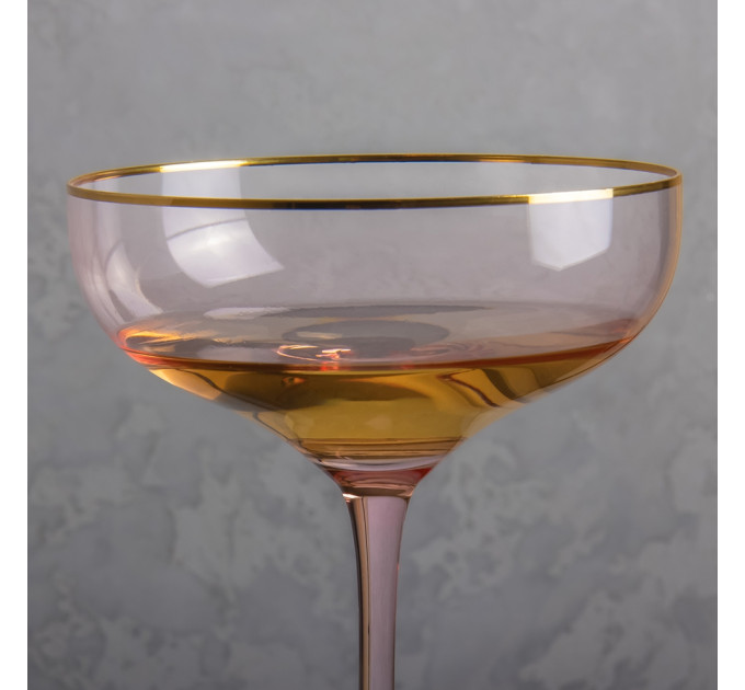 Бокал "Шампань", розовый, (комплект 2 шт) 400 мл (9056-001)