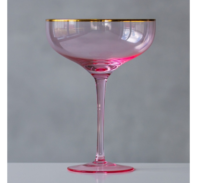 Бокал "Шампань", розовый, (комплект 2 шт) 400 мл (9056-001)
