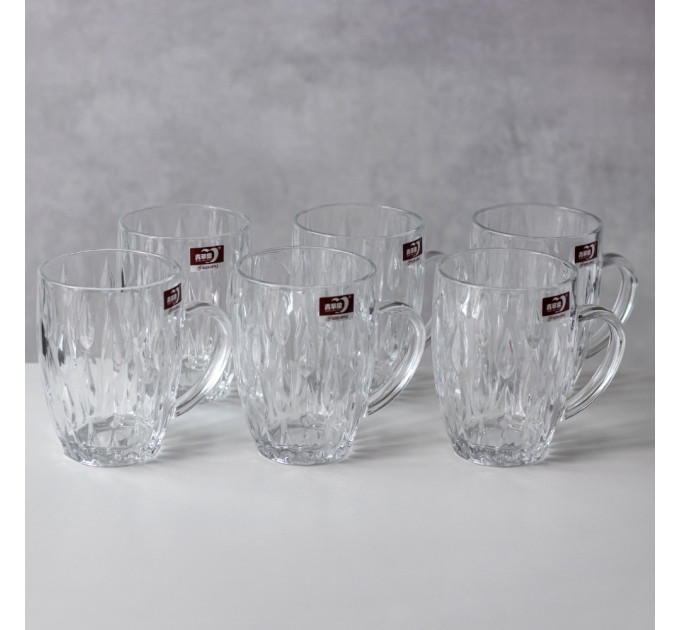 Пивной бокал "Хмельной Янтарь", (комплект 6 шт) 600 мл (9177-003)