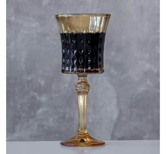 Бокал "Сомелье", золотой, (комплект 6 шт) 250 мл (9102-003)