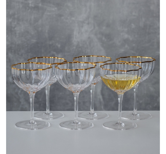 Бокал "Золотые моменты", (комплект 6 шт) 200 мл (9118-003)