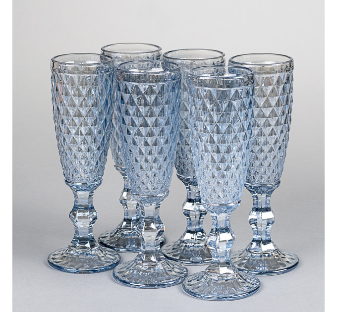 Келих для шампанського "Діамант", (комплект 6 шт) (8602-004)