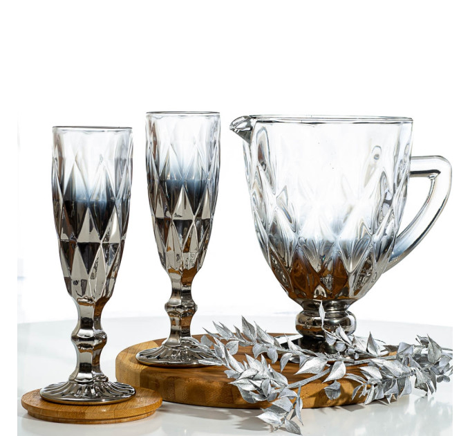 Бокал для шампанского "Агат", (комплект 6 шт) (8215-023)