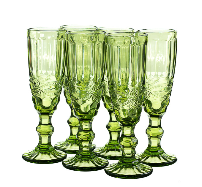 Келих для шампанського "Ізумруд", (комплект 6 шт) (8428-036)