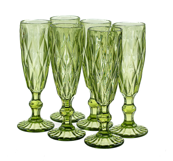 Бокал для шампанского "Турмалин", (комплект 6 шт) (8428-012)