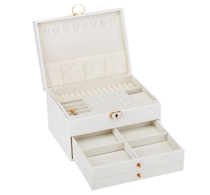 Ящик для украшений "Маренго", белый, 23 см (9188-015)